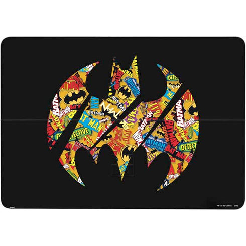 DC Comics Batman Silhouette Logo Vintage Pattern Surface Laptop Studio Skin